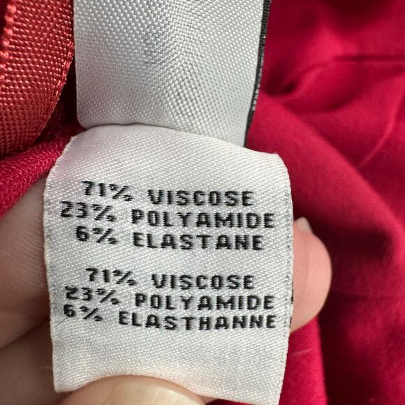 NWT Diane Von Furstenberg Red Short Sleeve Saturn Full Front Zip Dress 10 - Picture 8 of 10